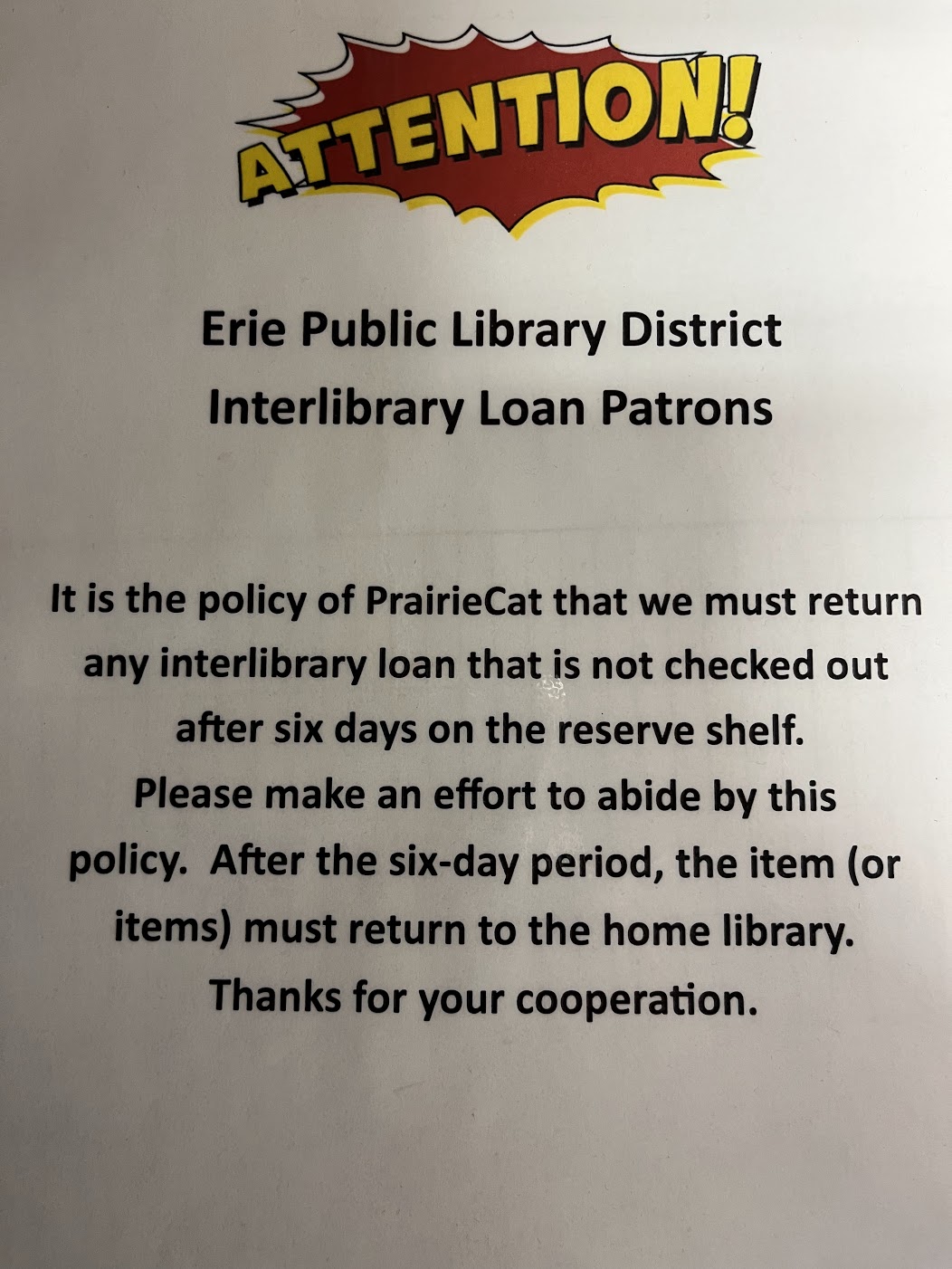 Erie Library to our site